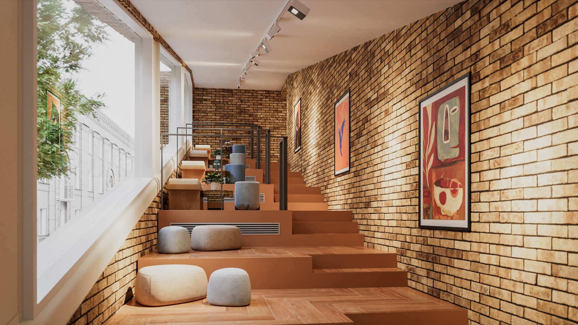 Level 2 tiered seating